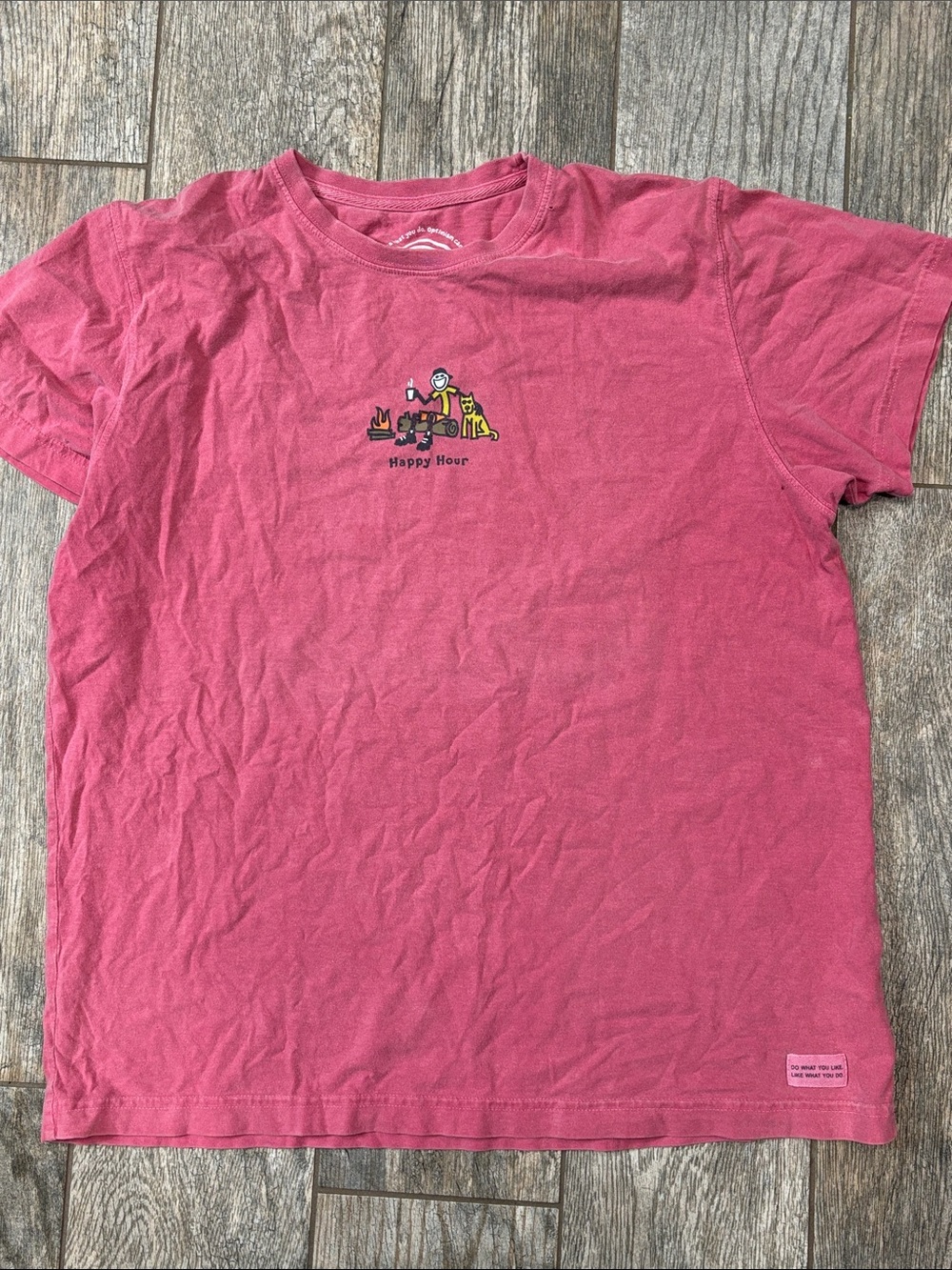 Woman’s Happy Hour Pink Graphic Tee